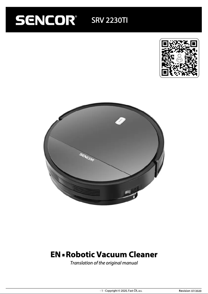 Page n°1 - Manuel utilisateur Sencor SRV 2230TI