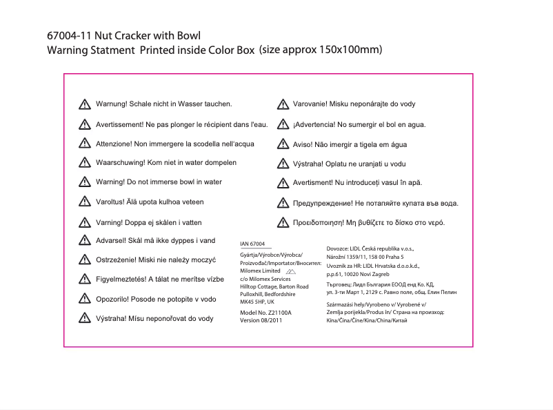 Page 1 de la notice Manuel utilisateur Ernesto IAN 067004