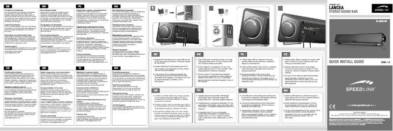 Página 1 del manual Manual de usuario Speed-Link Lancea SL-8050-BK