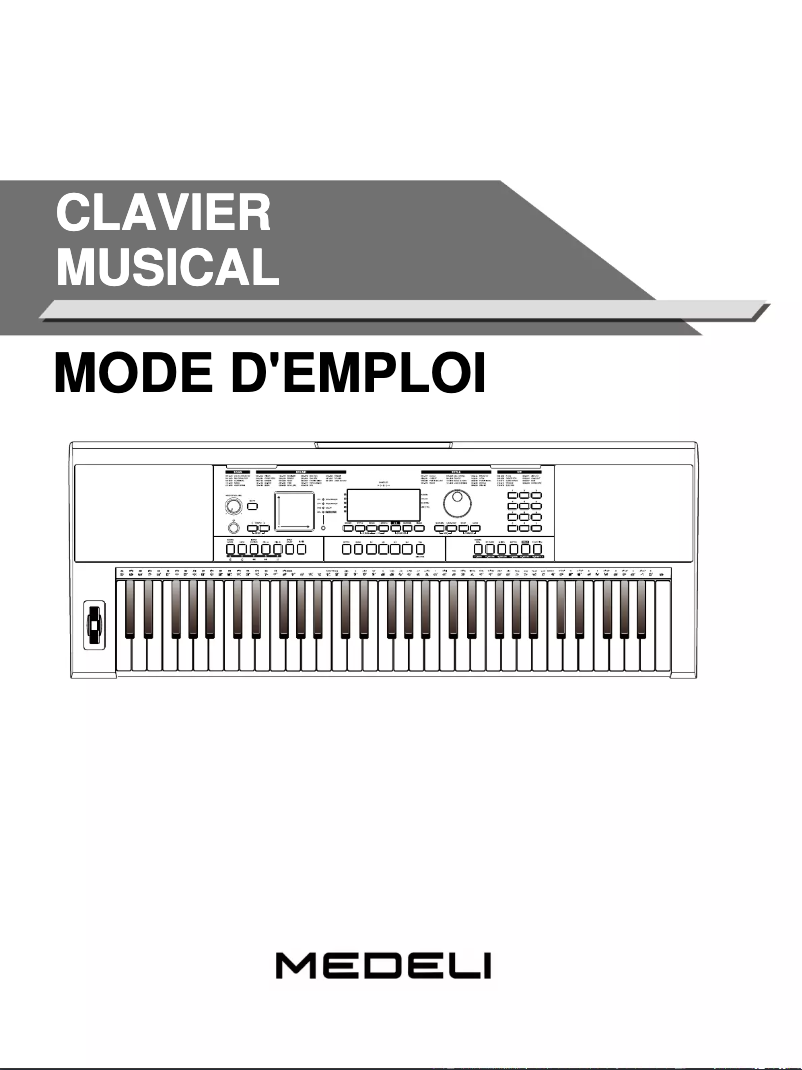 Página 1 del manual Manual de usuario Medeli MK401