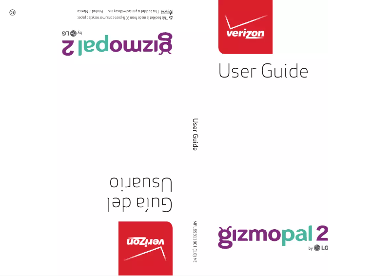 Página 1 del manual Manual de usuario LG GizmoPal 2