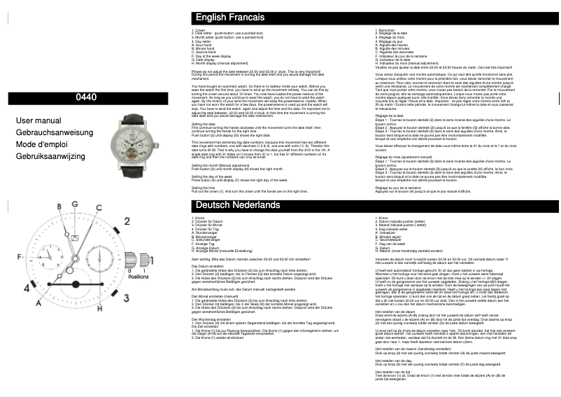 Image de la première page du manuel de l'appareil 0440