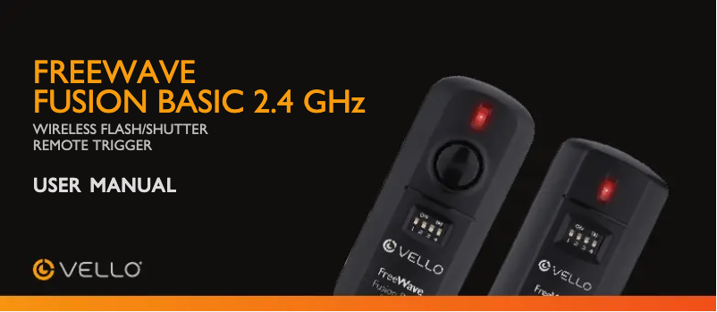 Imagen de la primera página del manual del dispositivo FreeWave Fusion Basic 2.4 GHz