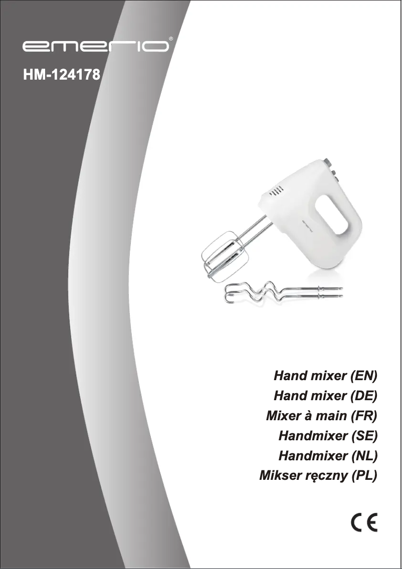 Page 1 de la notice Manuel utilisateur Emerio HM-124178
