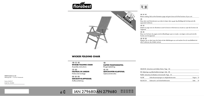 Image de la première page du manuel de l'appareil IAN 279680