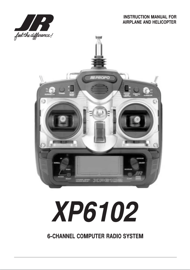 Page 1 de la notice Manuel utilisateur JR XP6102