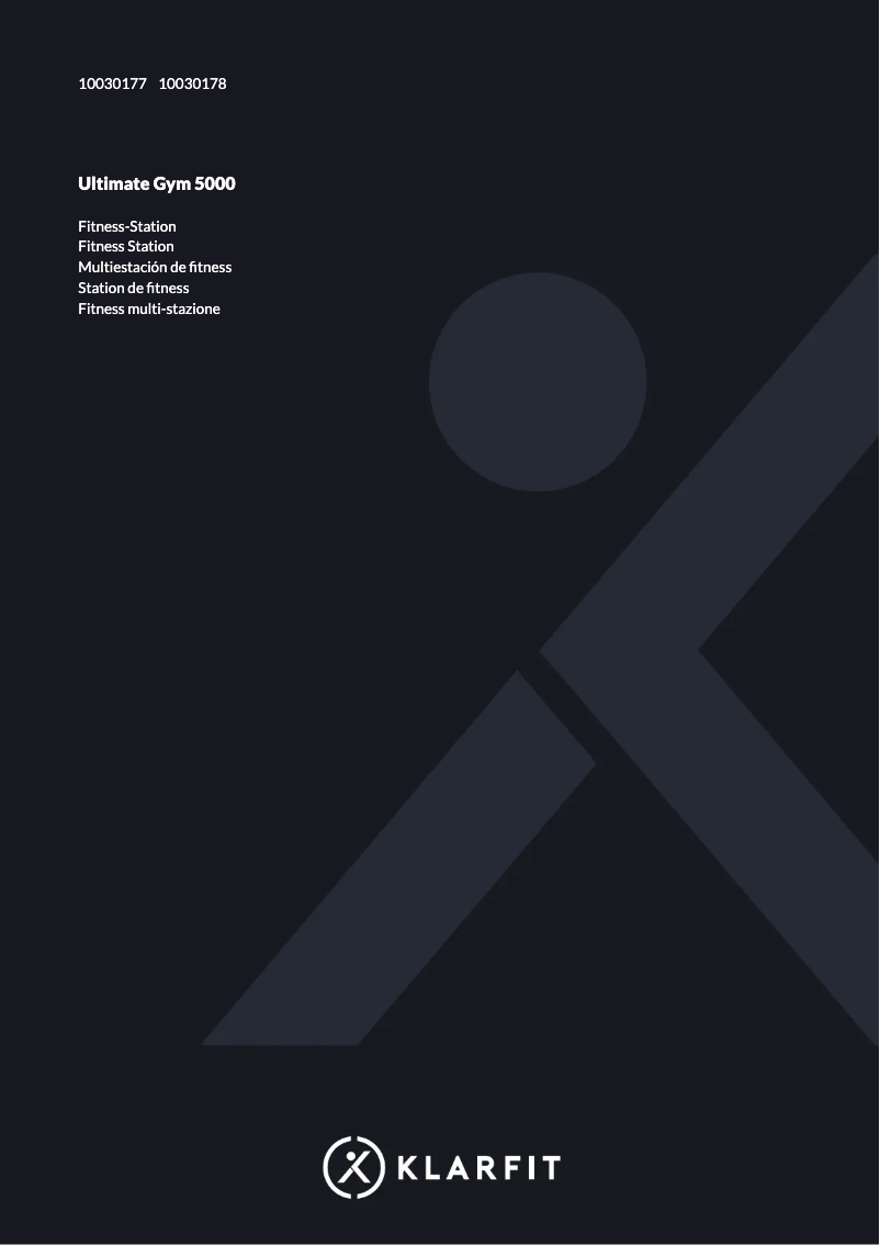 Page 1 de la notice Manuel utilisateur Klarfit Ultimate Gym 3000