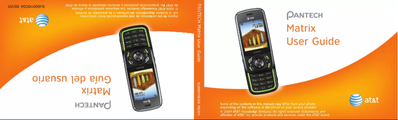 Image de la première page du manuel de l'appareil Matrix