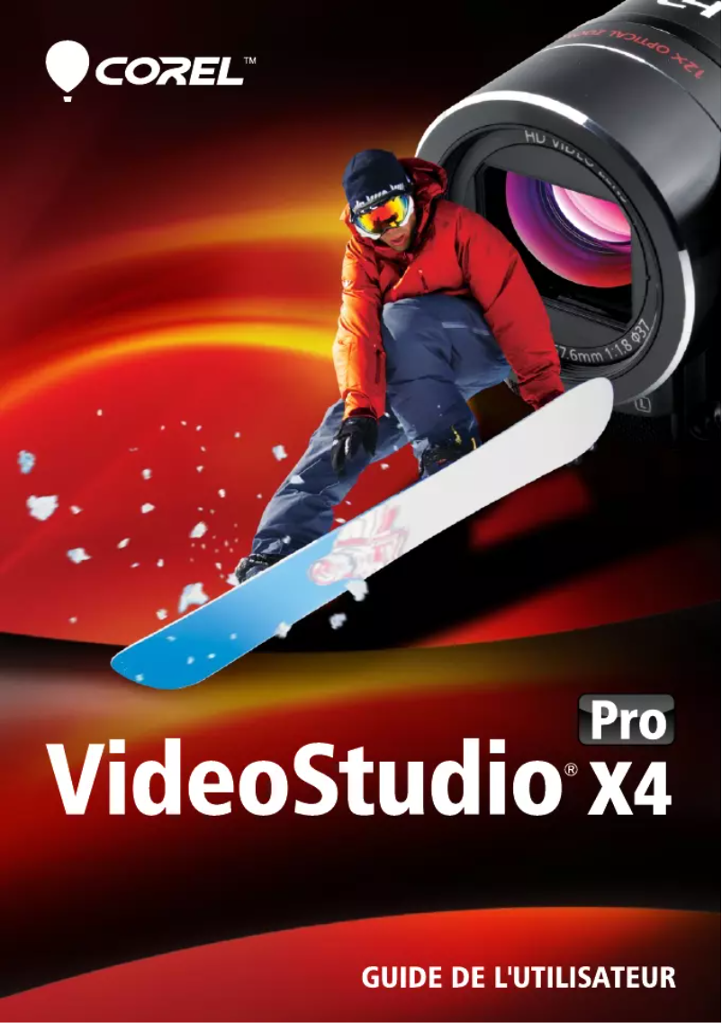 Image de la première page du manuel de l'appareil VideoStudio Pro X4 user guide