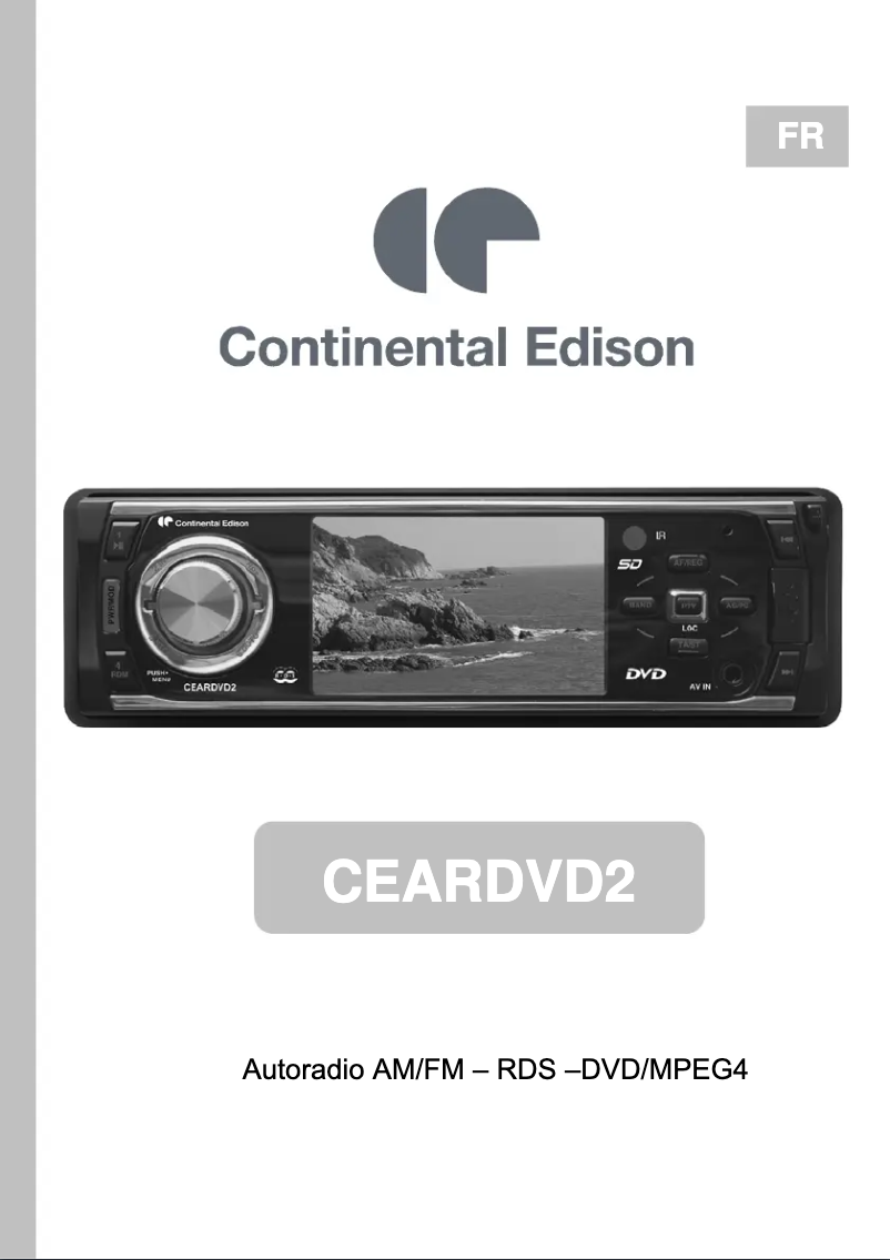 Page n°1 - Manuel utilisateur Continental Edison CEARDVD2