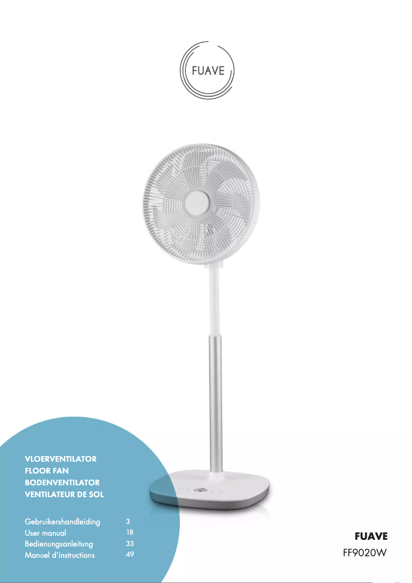 Page 1 de la notice Manuel utilisateur Fuave FF9020W