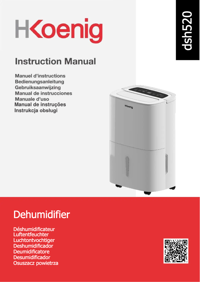 Page n°1 - Manuel utilisateur H.Koenig DSH520