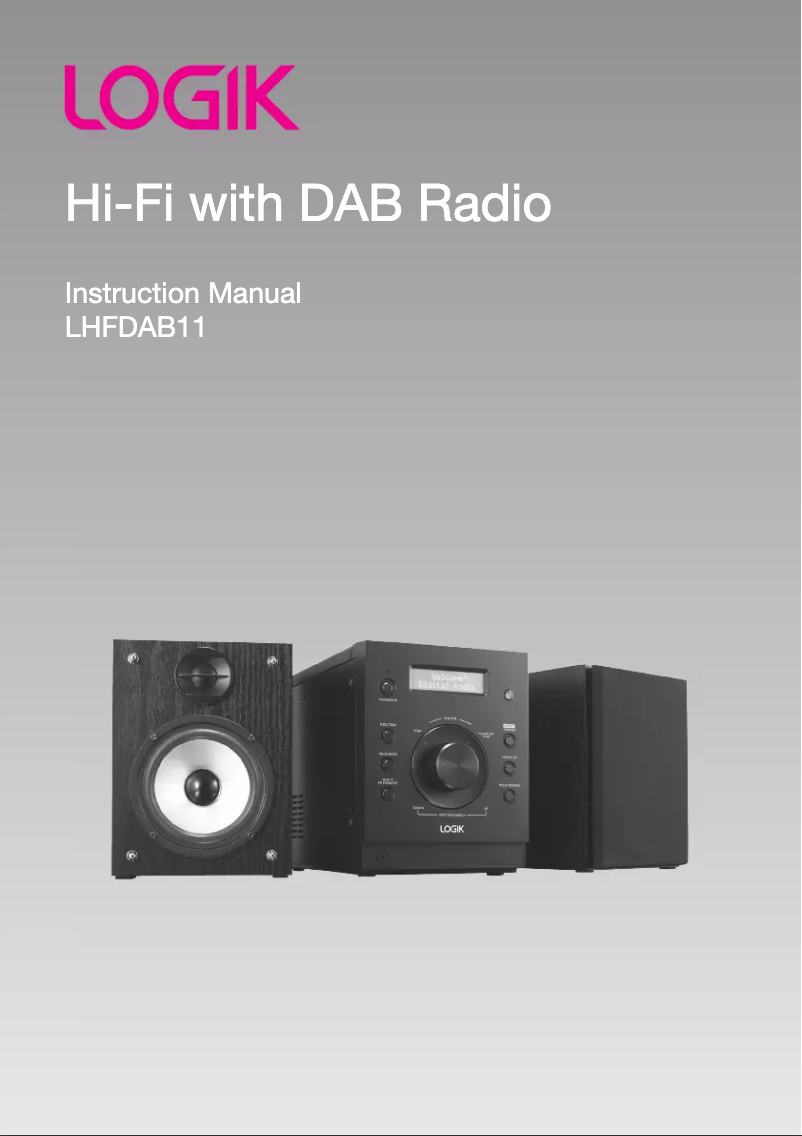 Image de la première page du manuel de l'appareil LHFDAB11