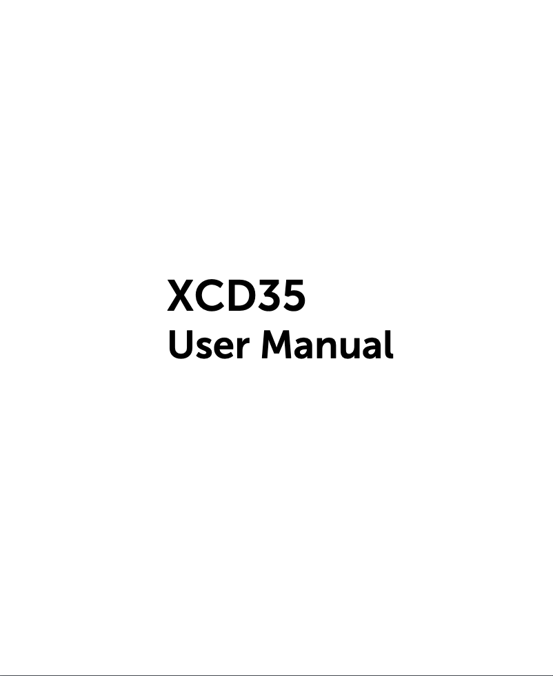 Page n°1 - Manuel utilisateur Dell XCD35