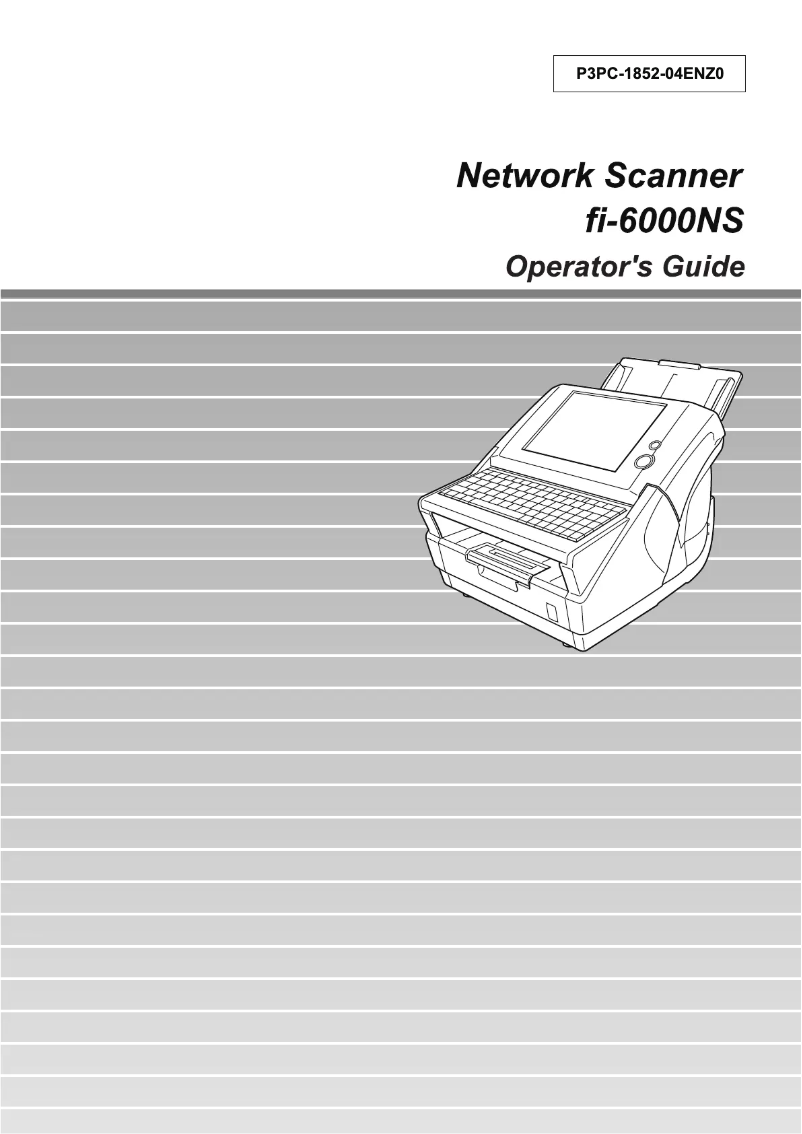 Image de la première page du manuel de l'appareil fi-6000NS