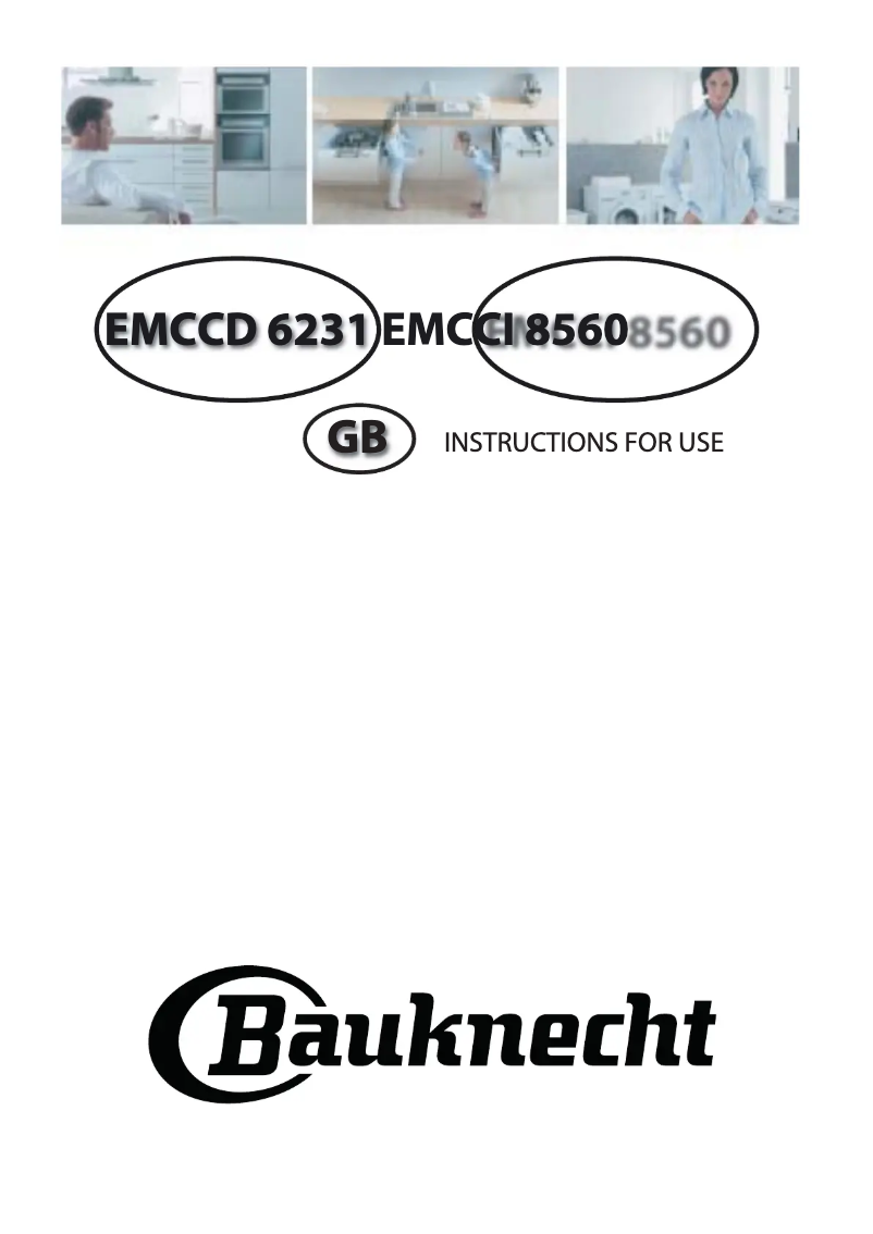 Page 1 de la notice Manuel utilisateur Bauknecht EMCCI 8560