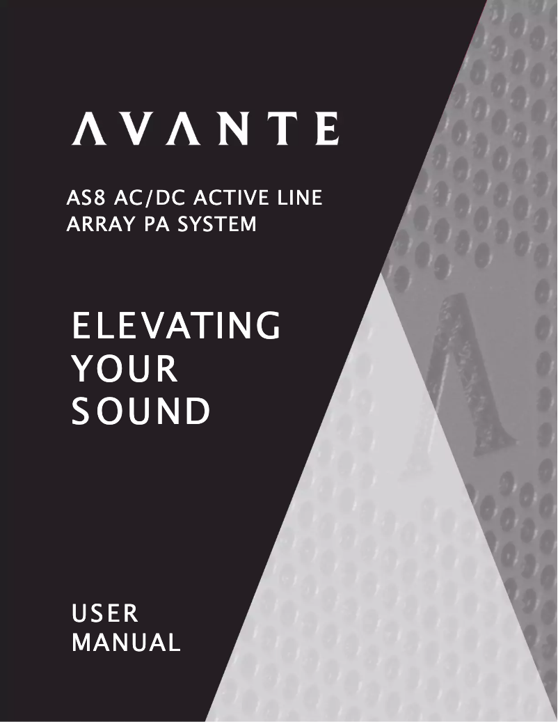 Image de la première page du manuel de l'appareil AS8