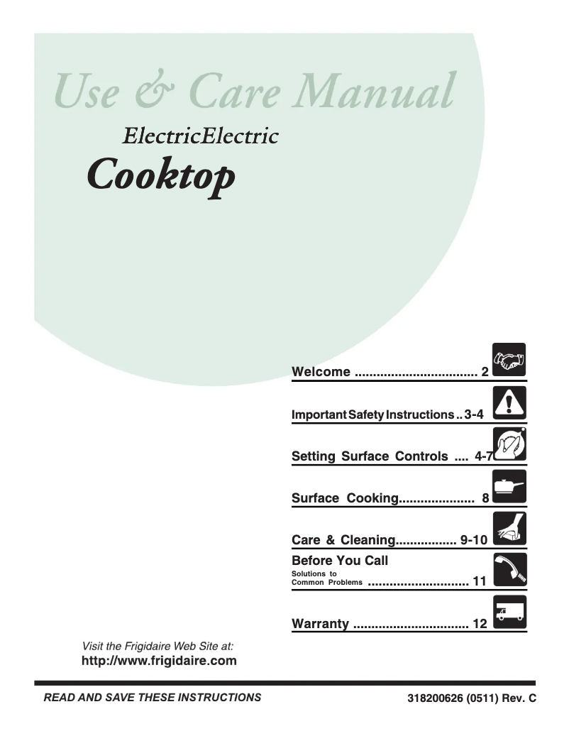 Page 1 de la notice Manuel utilisateur Frigidaire PLEC36S9EC