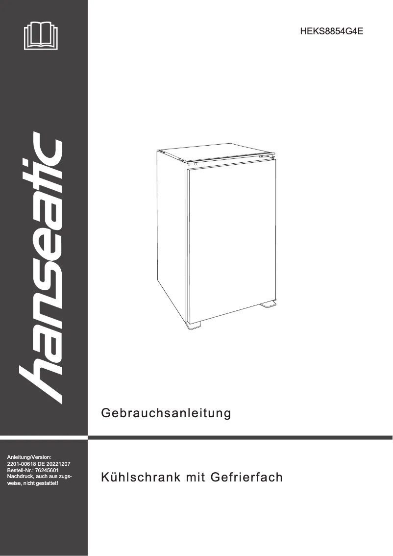 Imagen de la primera página del manual del dispositivo HEKS8854G4E