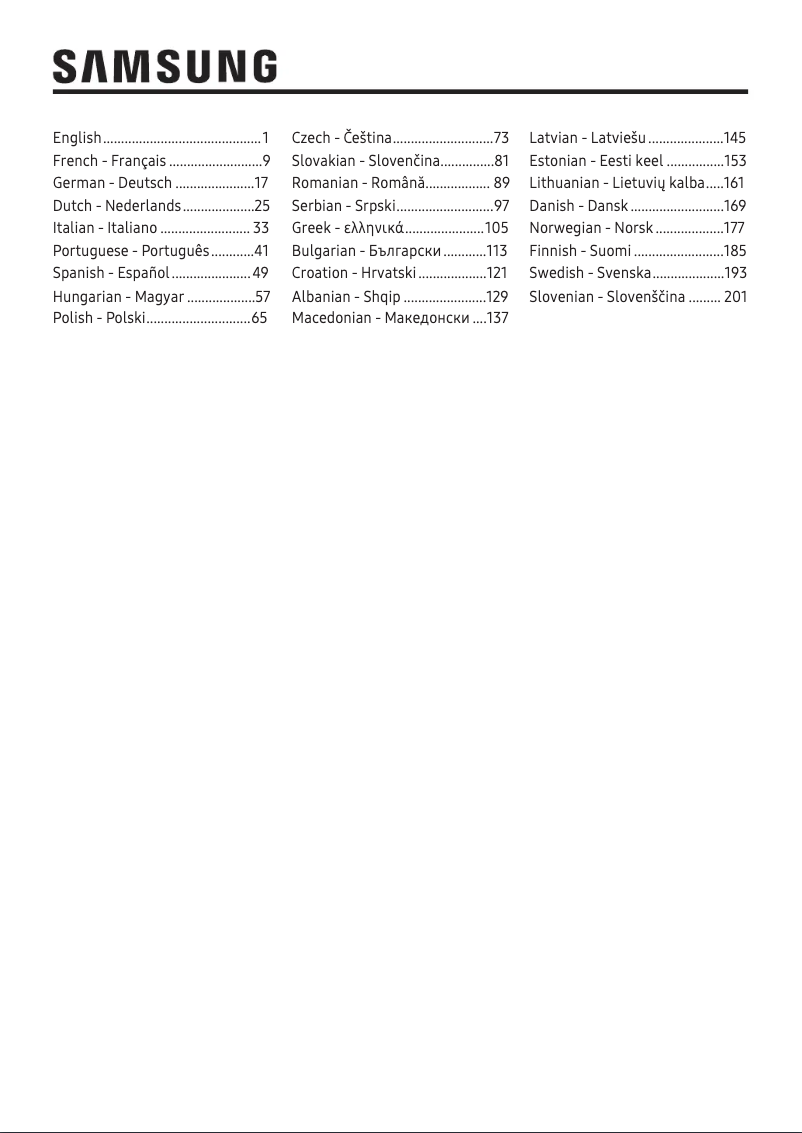 Page n°1 - Manuel utilisateur Samsung SRL334NMB