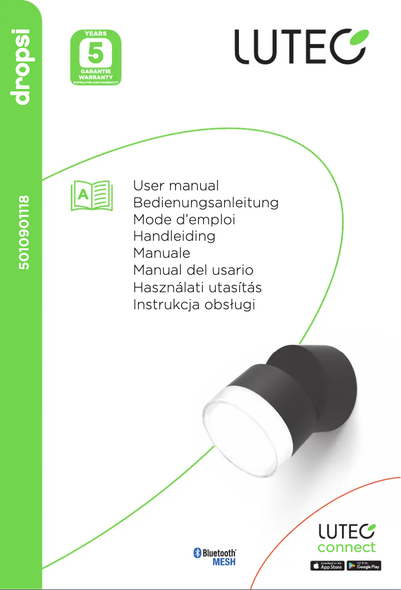 Page 1 de la notice Manuel utilisateur Lutec Dropsi