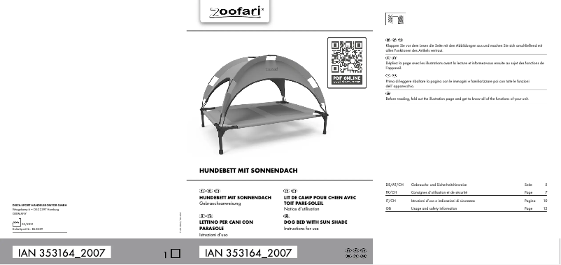 Image de la première page du manuel de l'appareil IAN 353164