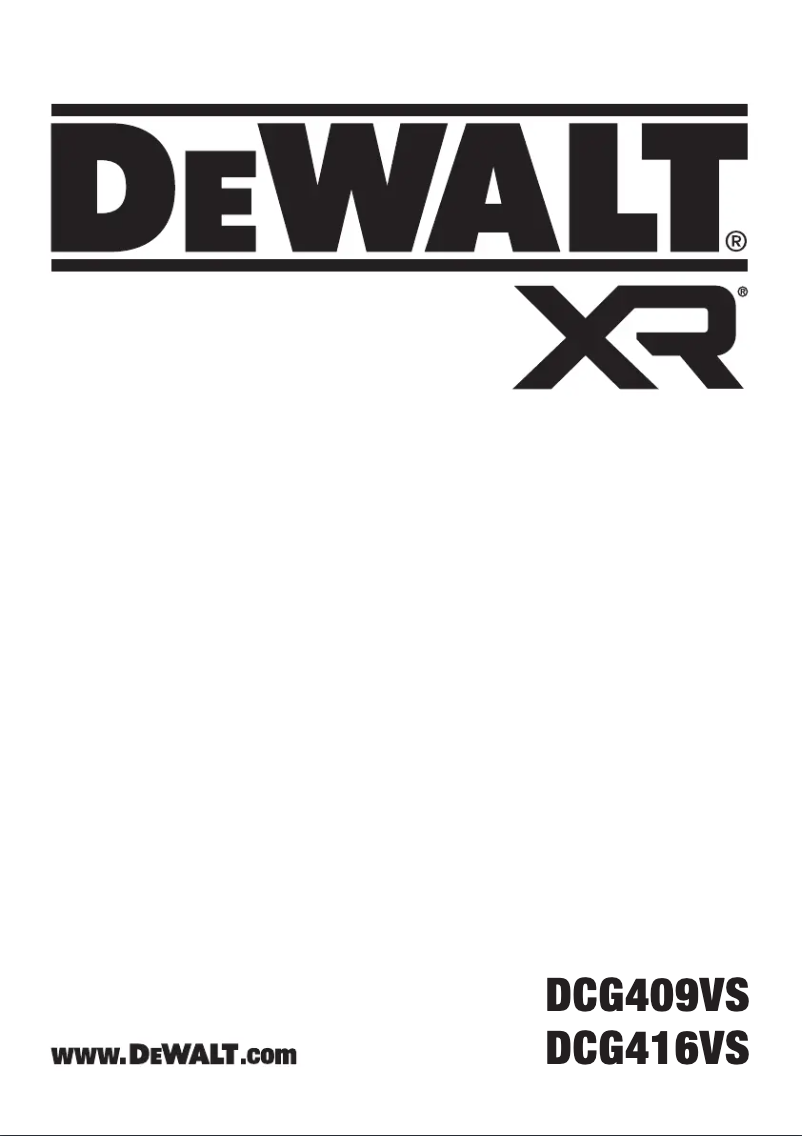 Image de la première page du manuel de l'appareil DCG416