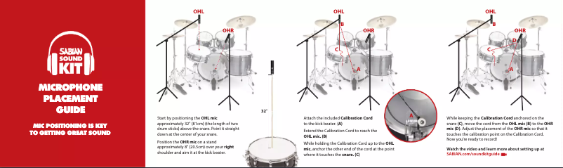 Página 1 del manual Manual de usuario Sabian Sound Kit