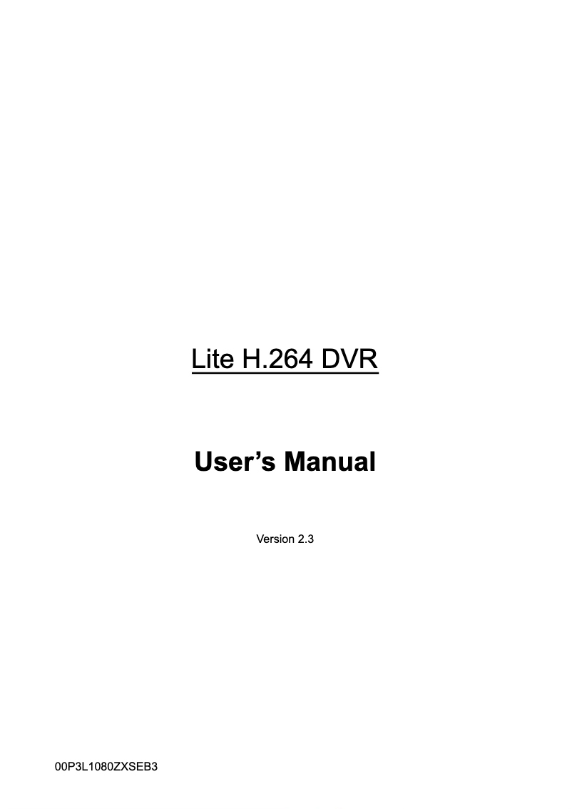 Image de la première page du manuel de l'appareil DR-104-500Q