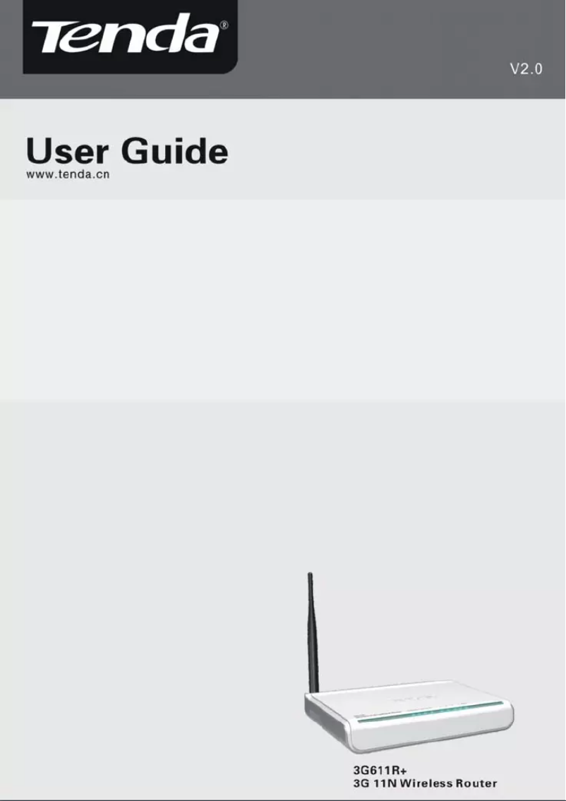 Imagen de la primera página del manual del dispositivo 3G622R+