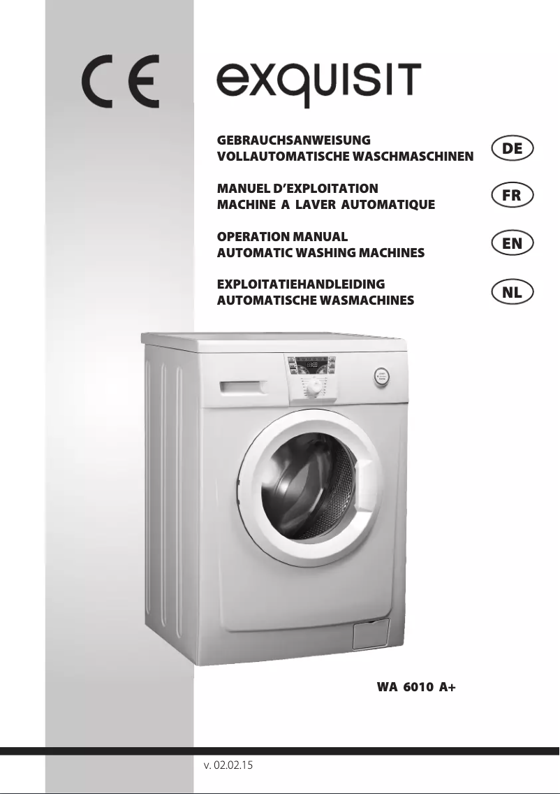 Page 1 de la notice Manuel utilisateur Exquisit WA 6010 A plus