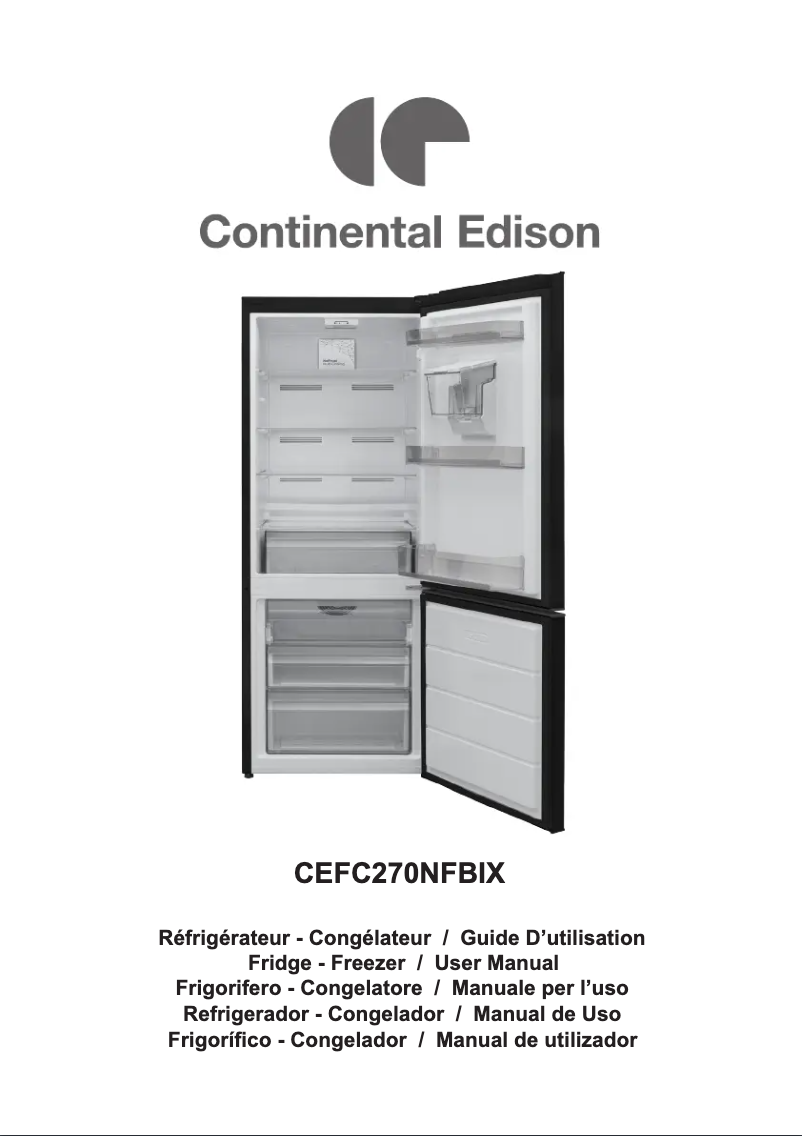 Page n°1 - Manuel utilisateur Continental Edison CEFC270NFBIX