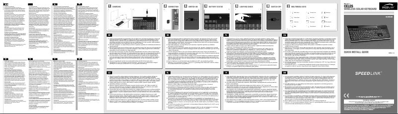 Page n°1 - Manuel utilisateur Speed-Link Celes SL-6439