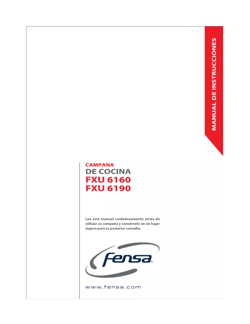 Page n°1 - Manuel utilisateur Fensa FXU 6160
