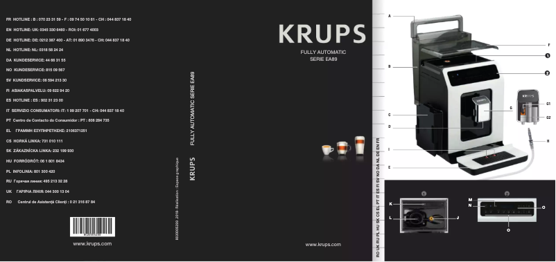 Page n°1 - Manuel utilisateur Krups Evidence EA8931