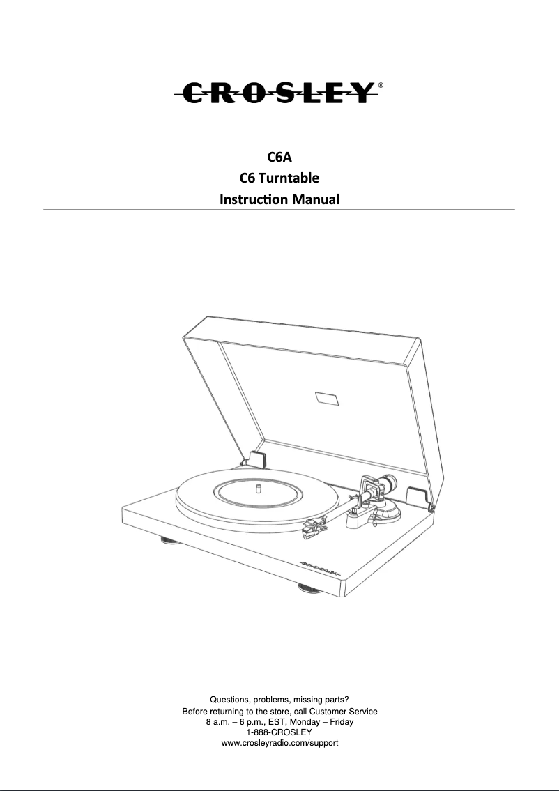 Image de la première page du manuel de l'appareil C6