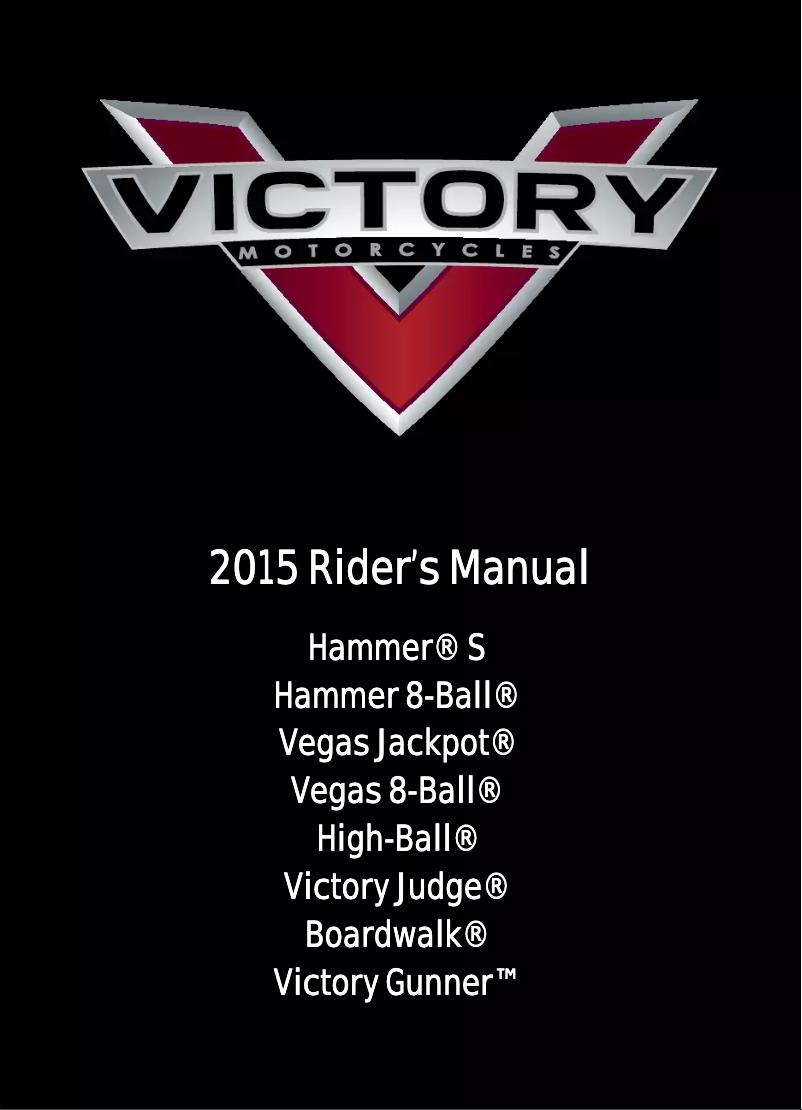 Page n°1 - Manuel utilisateur Victory Hammer 8-Ball (2015)