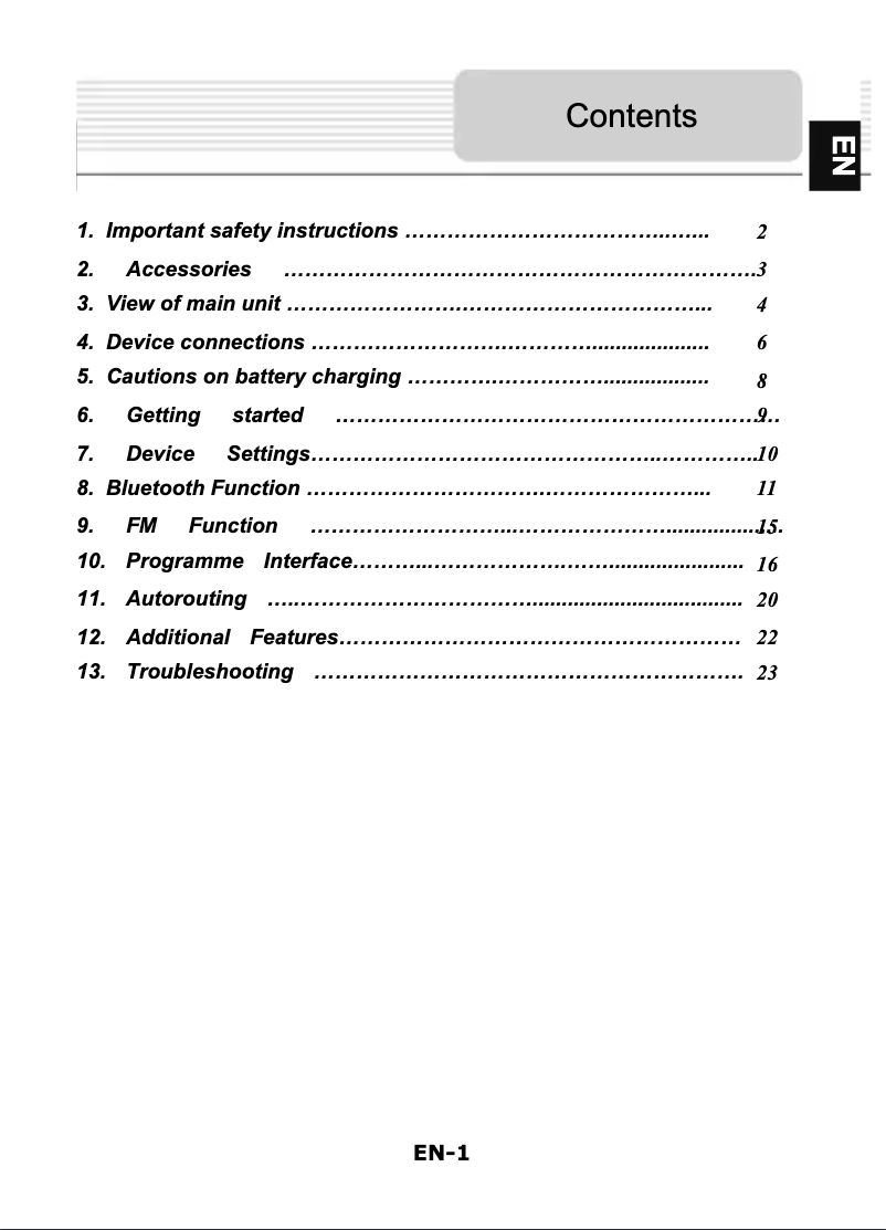 Page n°1 - Manuel utilisateur Prestigio GeoVision 4466 Navitel