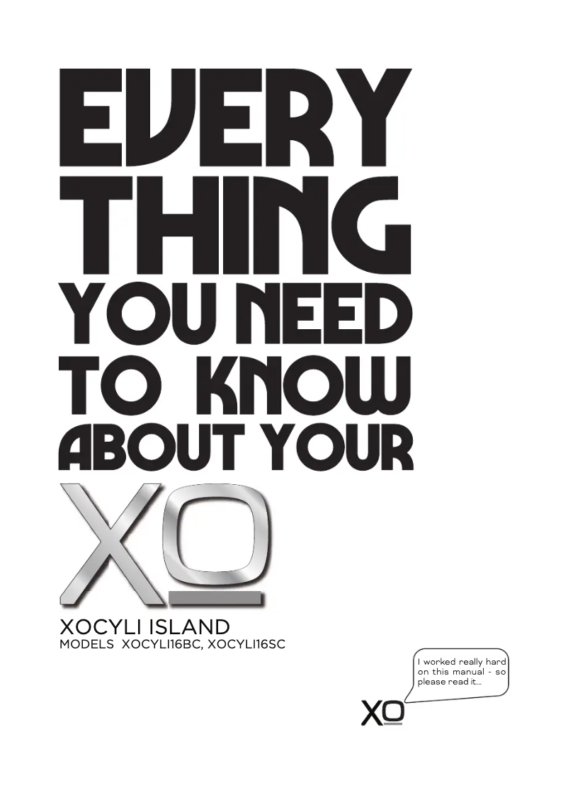 Page 1 de la notice Manuel utilisateur XO XOCYLI16SC