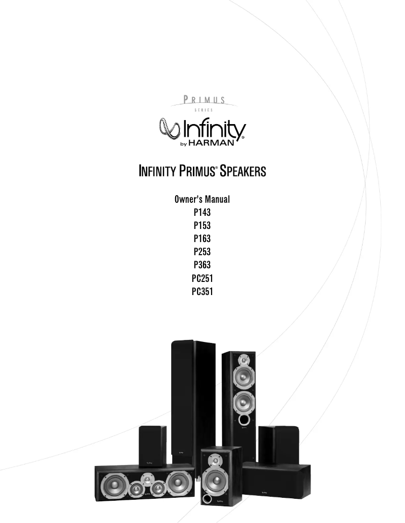 Page n°1 - Manuel utilisateur Infinity Primus P143