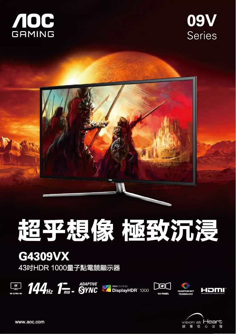 Image de la première page du manuel de l'appareil G4309VX