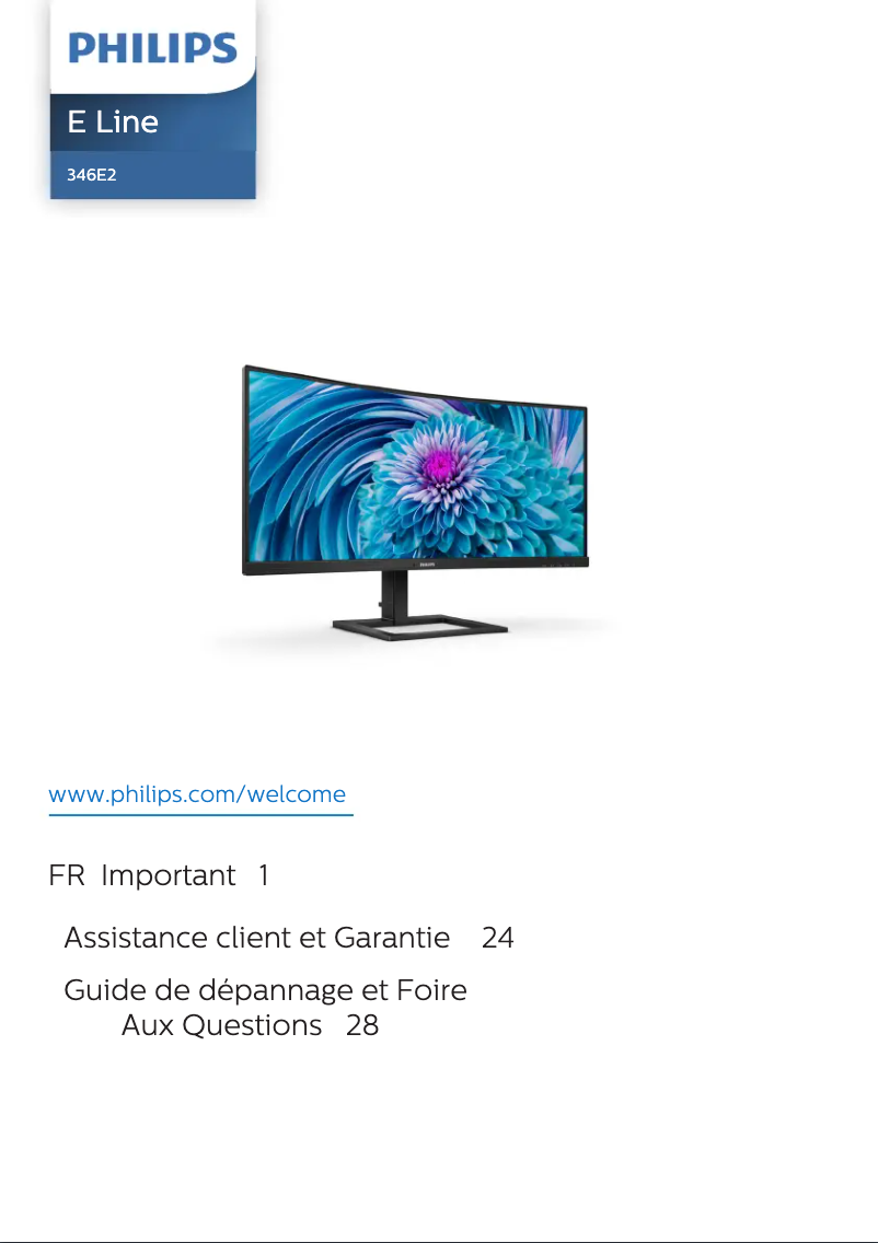 Imagen de la primera página del manual del dispositivo 346E2CUAE