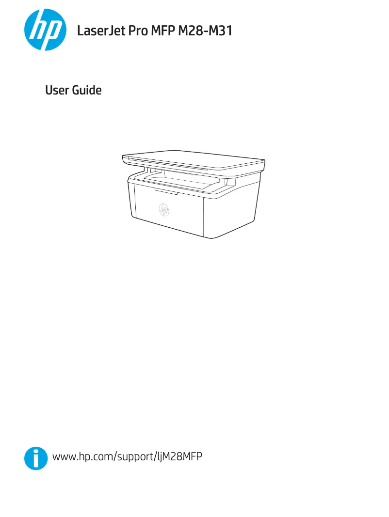 Image de la première page du manuel de l'appareil LaserJet Pro M31w