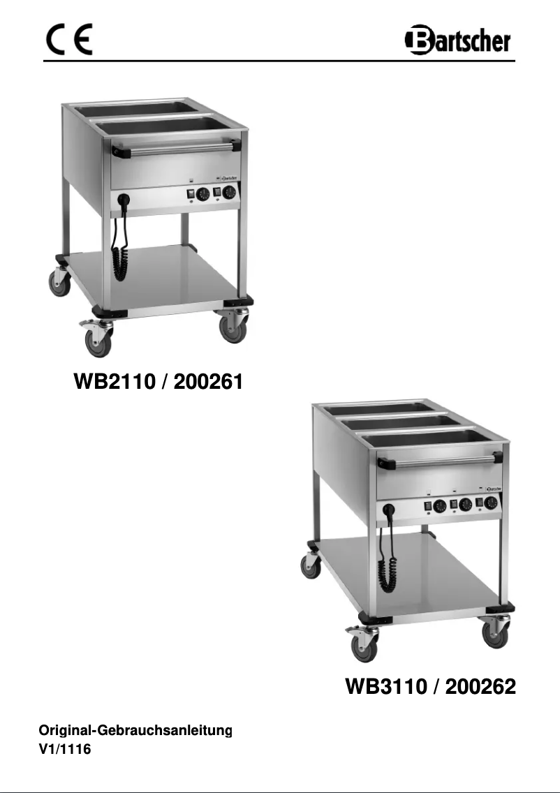 Image de la première page du manuel de l'appareil WB3110