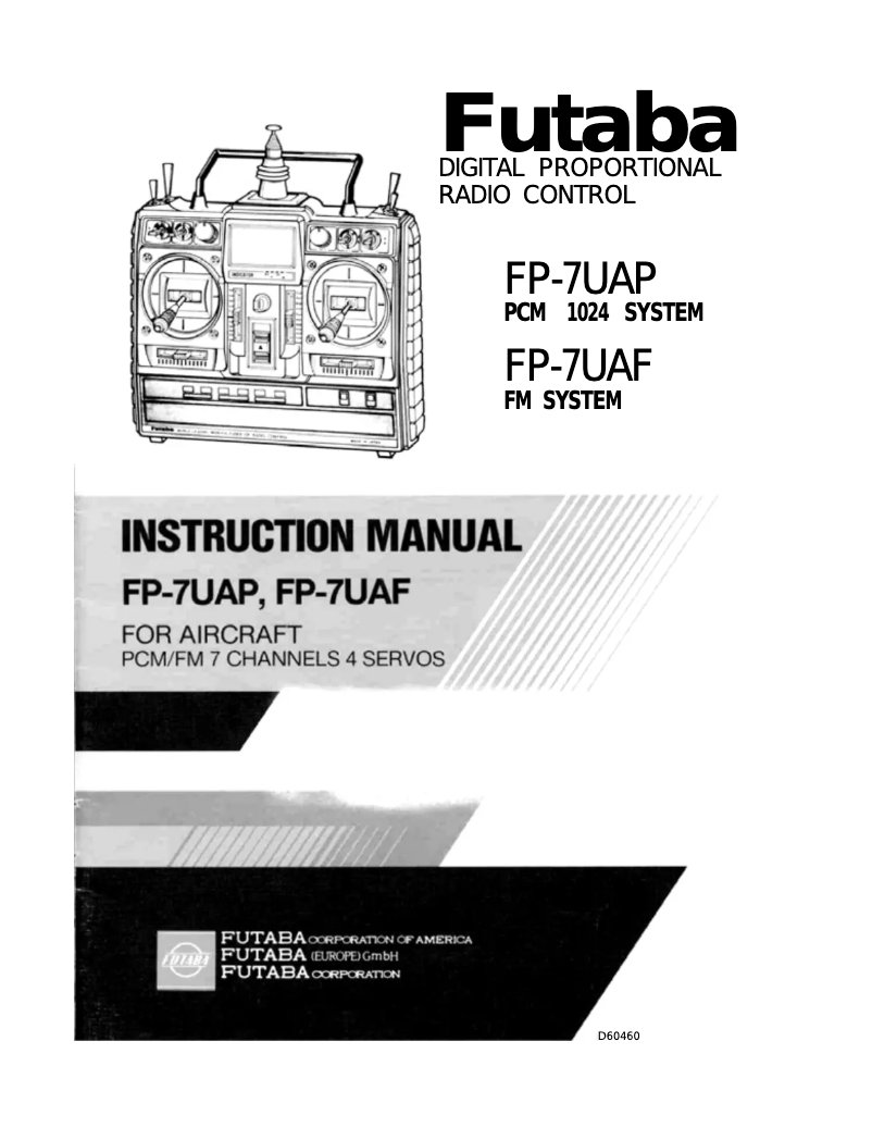 Page 1 de la notice Manuel utilisateur Futaba FP7UAF