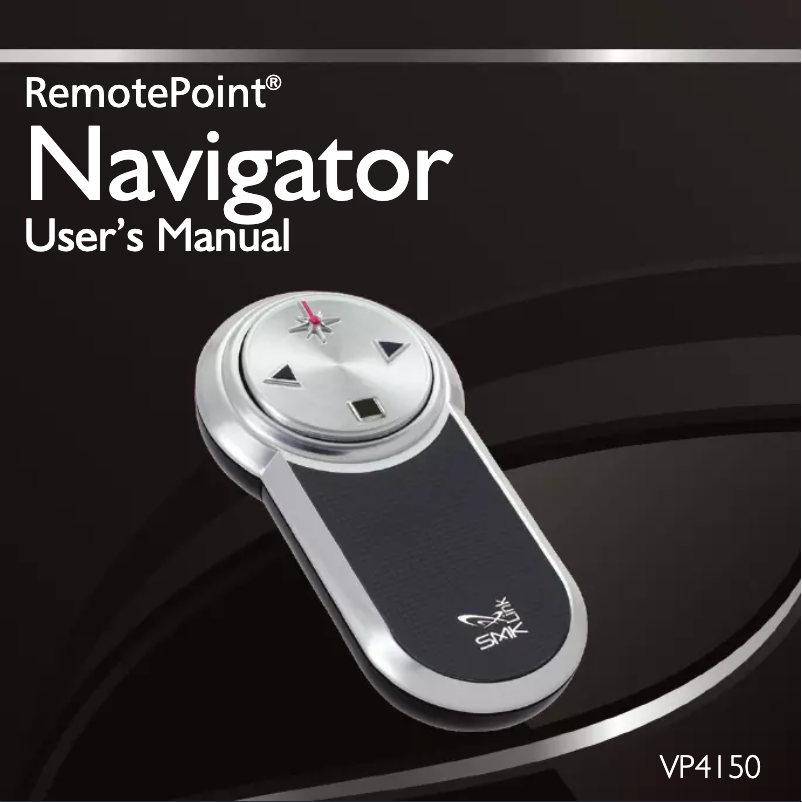 Image de la première page du manuel de l'appareil VP4150