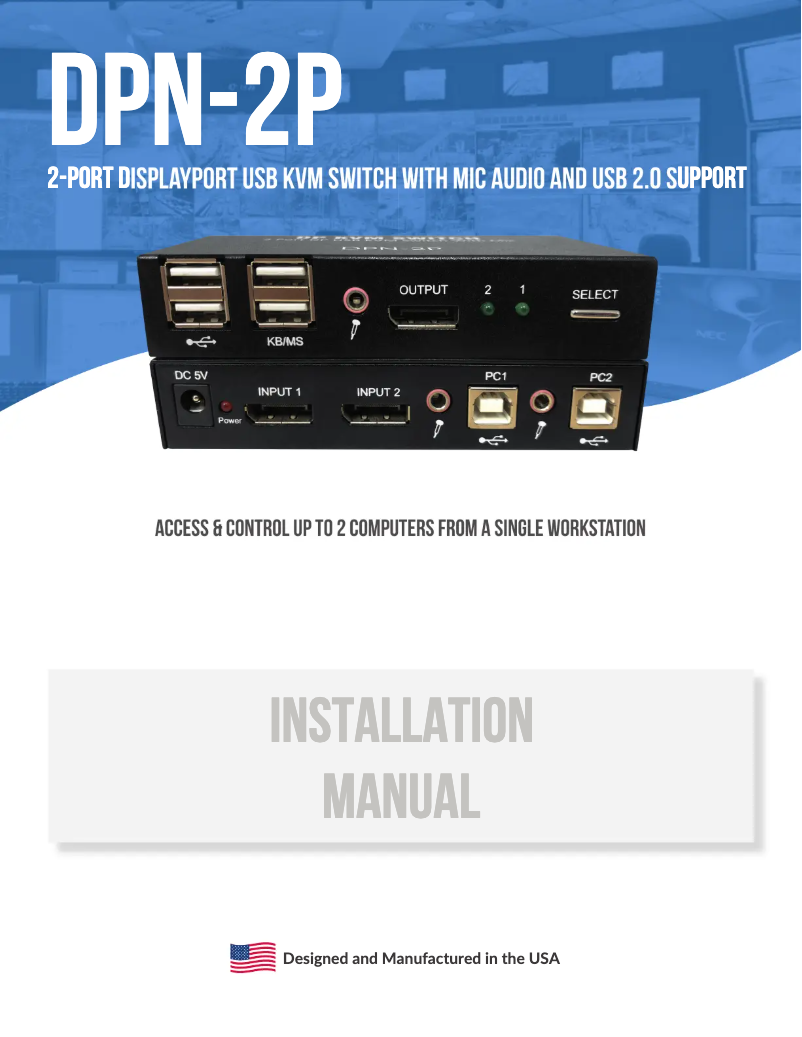 Image de la première page du manuel de l'appareil DPN-2P-S