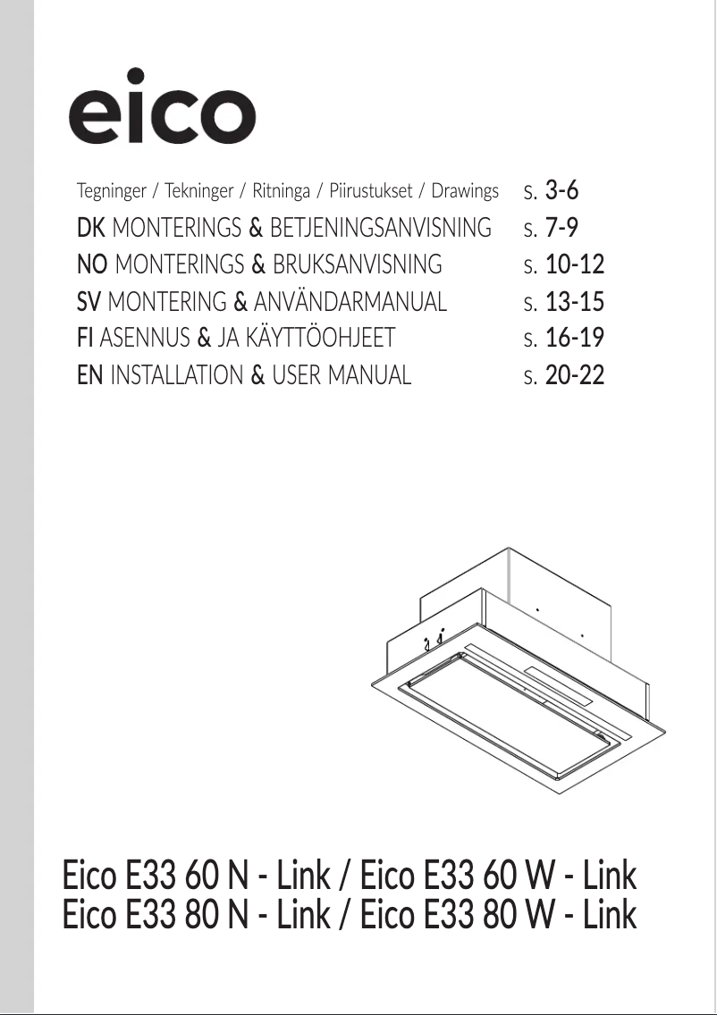 Image de la première page du manuel de l'appareil E33 60 W