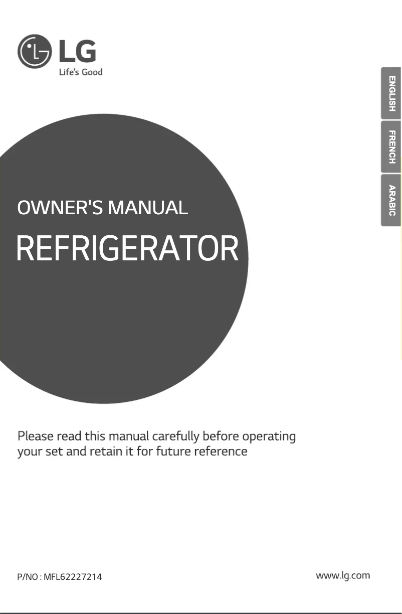Image de la première page du manuel de l'appareil GL-S292RLHL