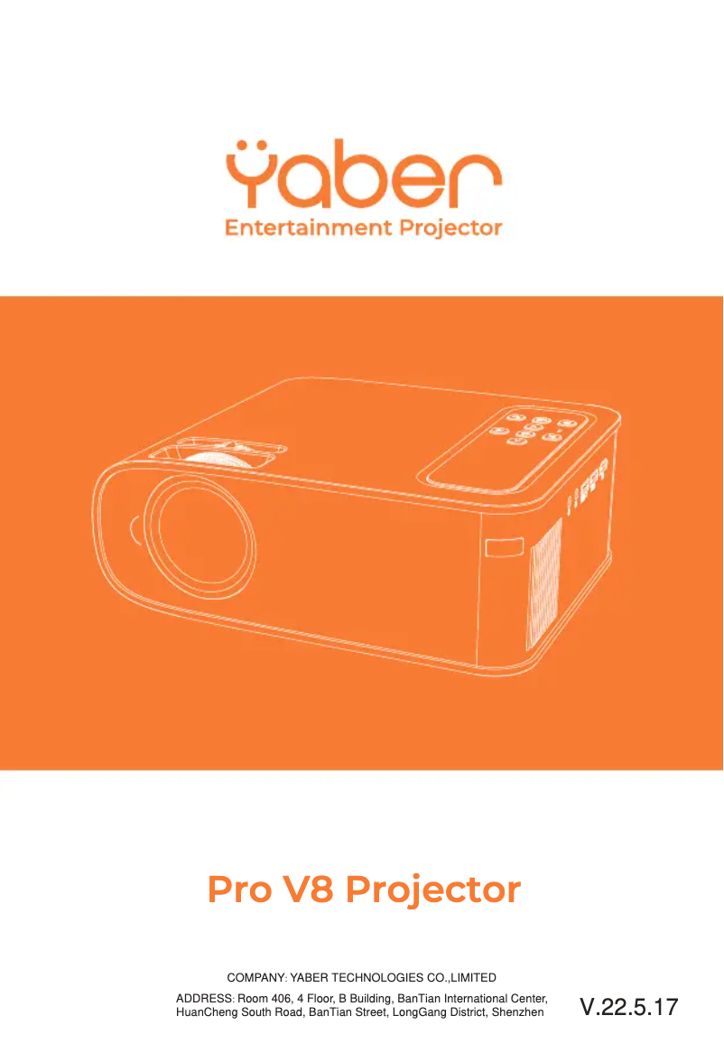 Página 1 del manual Manual de usuario Yaber Pro V8